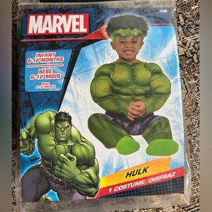 Marvel Hulk Baby Costume in Green and Purple